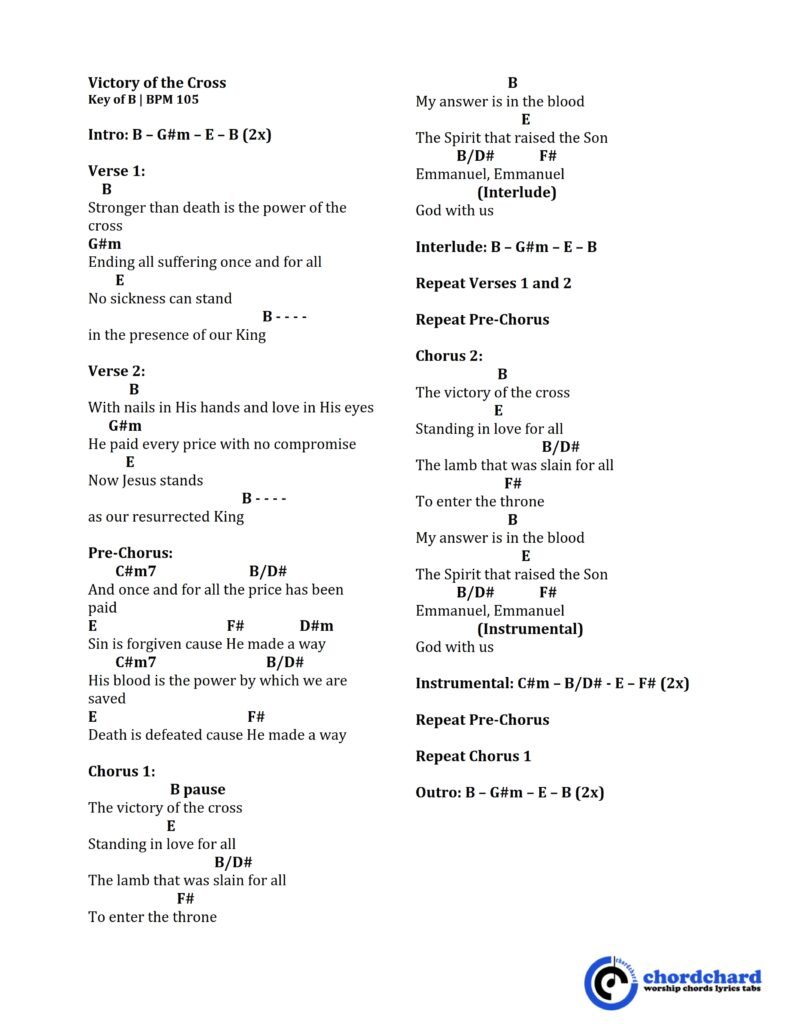 Victory of the Cross Key of B